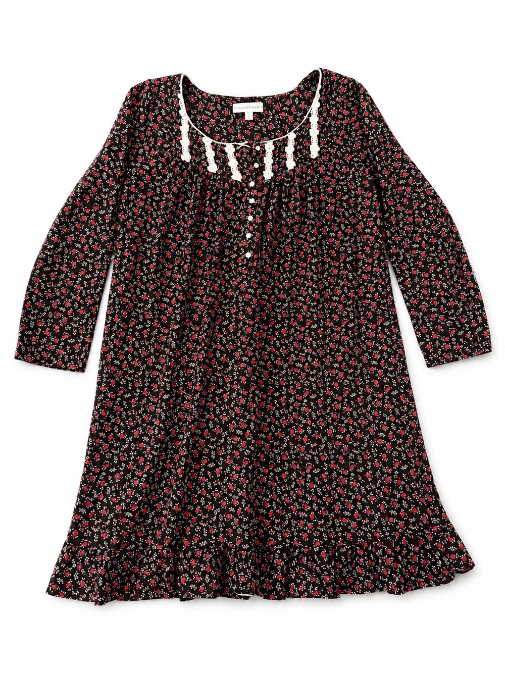 Eileen West Women’s Medium 100% Cotton Floral Nightgown Dress